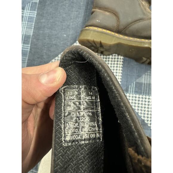 Leather Dr Martens‎ Industrial Boots Slip Resistant Mens Size 14 - Picture 4 of 9